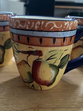 Heritage Mint LTD Mediterranean Pear Dinnerware Mug Set of 4